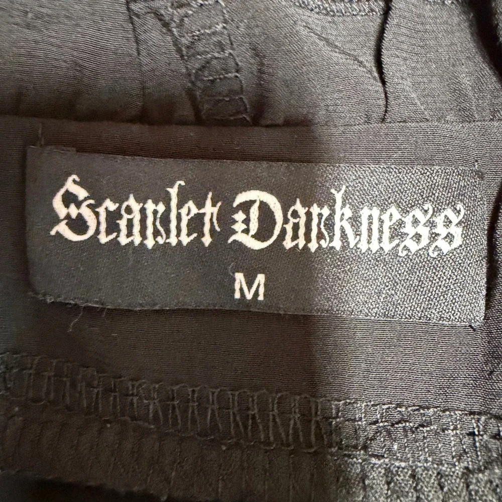 Scarlet Darkness Skirt/Top Womens M Black Gothic Steampunk Rein Fest Halloween